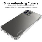 Hat-Prince Enkay Clear TPU Shockproof Soft Case Drop Protection Cover + Full Coverage Gehard Glas Protector Film voor iPhone 13 Pro Max