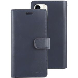 Voor iPhone 11 Pro kwik GOOSPERY MANSOOR horizontale Flip lederen draagtas met houder & kaartsleuven & portemonnee (Navy)