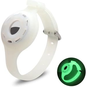 Pet Luminous Collar Locator Cover voor Airtag  Specificatie: S (Luminous Green)