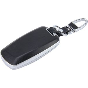 Auto Auto PU leder lichtgevend Effect Key Ring beschermhoes voor BMW Series5/Series7(Silver)