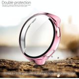 Voor Huawei Watch GT2e 2 in 1 Tempered Glass Screen Protector + Fully Plating PC Case (Pink)