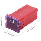 10 stuks voertuig auto Plastic dop rechte vrouwelijke Terminal Push in Blade Cartridge PAL Fuse 50Amp 32V