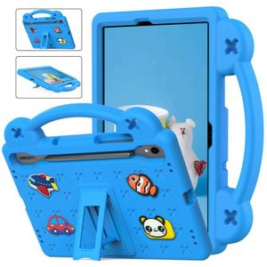 Voor Samsung Galaxy Tab S8 X700 Handvat Kickstand Kinderen EVA Schokbestendige Tablet Case (Hemelsblauw)
