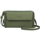 Baellerry Dames Single Shoulder Messenger Bag Grote Capaciteit Dubbele Rits Mobiele Telefoon Tas