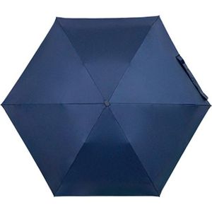 Parachase Mini Six Fold Bag Black Lijm Zonnebrand Sunscreen Anti-UV Sun Paraplu (Navy)