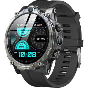 V20 1 6 inch WiFi 4G SIM-kaart Dual Camera Smart Watch  geheugen: Ram 4GB Rom 64GB (zwart siliconen)