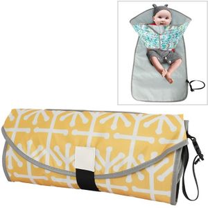 Baby veranderende luier pad Portable opvouwbare waterdichte verpleegkundige pad  grootte: One size (gele geometrie)