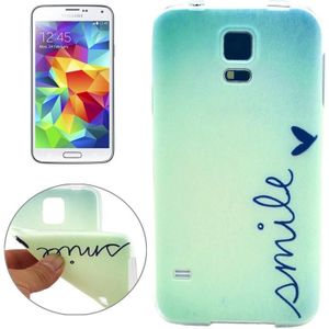 SMILE patroon TPU beschermhoes voor Galaxy S5/G900