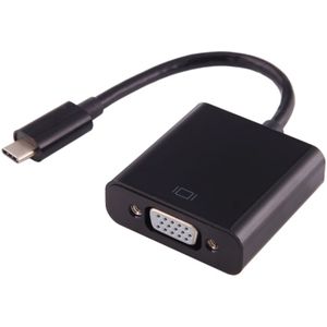USB-C / Type-C 3.1 Male naar female VGA Adapter  kabel voor MacBook 12 inch  legt Pixel 2015  Nokia N1 Tablet PC  lengte: ongeveer 10cm