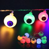 2.5m Ghost ogen ontwerpen kleurrijke lichte Halloween serie LED String licht  20 LEDs 3 x AA batterijen vak beheerd partij Props Fairy decoratie nachtlampje
