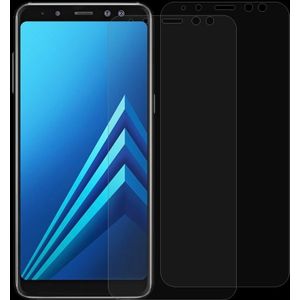 2 stuks voor Galaxy A8 (2018) 0 26 mm 9H oppervlaktehardheid 2.5D gebogen rand gehard glas Screen Protector