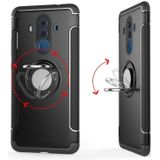 Magnetische 360 graden rotatie Ring houder Armor beschermhoes voor Huawei Mate 10 Pro (zwart)