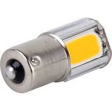 2 PC's 1156/Ba15s 5W 4 COB LEDs auto zet licht  DC 12V(Yellow Light)