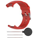 Smart Watch silicone polsband horlogeband voor Garmin approach S3 (rood)