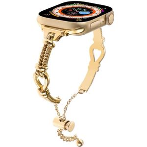 Voor Apple Watch 38 mm twist metalen armband ketting horlogeband