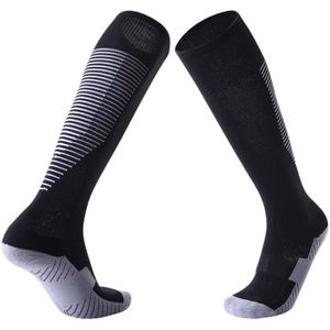 Een paar Adult anti-Skid over knie dikke zweet-absorberende hoge knie sokken (zwart)