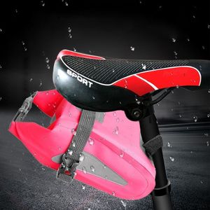 Outdoor waterdichte multi-functionele PVC tas tool tas voor fiets (roze)