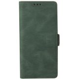 For Samsung Galaxy Note10+ Simple Suction Closure Horizontal Flip Leather Case with Holder & Card Slot & Wallet(Green)