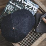 Retro Classic Cowboy Newsboy Hat Hexagonal Tooling Cap