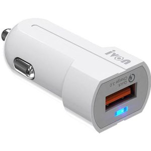 Ivon CC13 QC 3.0 Fast Charging Car Charger (White)