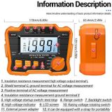 Anng MH10 Digital High Precision Isolatiebestendigheid Tester (Oranje)