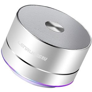 LENRUE draagbare draadloze Bluetooth speaker stereo LED speakers met ingebouwde mic MP3 MINI Subwoof slimme kolom luidspreker