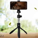 K05 Bluetooth 4 0 mobiele telefoon verstelbare alle-Purpose Bluetooth Selfie stick zelfontspanner Pole Tripod (zwart)