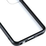 Voor Samsung Galaxy S22 5G HD Magnetische Metaal Gehard Glass Phone Case (Black)