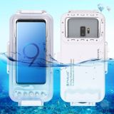 PULUZ 45m waterdichte duiken huisvesting foto video nemen onderwater Cover Case voor Galaxy  Huawei  Xiaomi  Google Android OTG smartphones met type-C poort (wit)