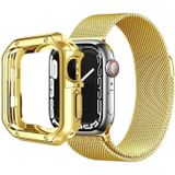 TPU Frame horlogekast voor Apple Watch Series 3 & 2 & 1 38mm (Goud)