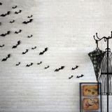 10 sets Halloween stereo muur stickers simulatie bat stickers