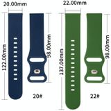 Voor Huawei Horloge GT 2 46mm 8-gesp Siliconen Vervangingsriem Horlogeband