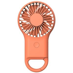 Handheld Pocket Mini kleine ventilator draagbare opladen outdoor USB-ventilator met 7 kleuren licht (oranje)