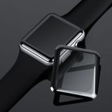 2 stuks mocolo 0.33 mm 9u 3D ronde rand volledige lijm gehard glas film voor Apple horloge serie 3 42mm
