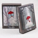 4D Groot 6-inch Fotoalbum 200 vellen Interstitial Album Boxed Children Growth Book (D-064 Red Line)