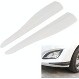 1 paar auto koolstofvezel siliconen bumperstrip  stijl: lang