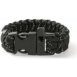 4 stks negen-core reflecterende paraplu touw geweven armband Survival fluitje noodparaplu touw polsband