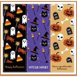 50 Vellen Halloween Rechthoekige Sticker Geschenkdoos Seal Sticker (H2)