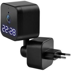 DP27 1080P Clock Plug Card WiFi-camera  ondersteuning voor tweerichtings spraakintercom en mobiele bewaking  specificatie: EU-stekker