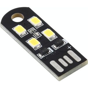 4 LED's Ultra Thin Energy Saving USB Light (Wit licht)