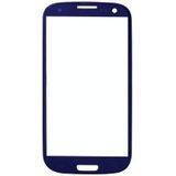 10 PCS front screen buitenste glazen lens voor Samsung Galaxy SIII / i9300 (blauw)