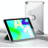 Voor iPad 10.2 2021 / 2020 / 2019 Clear 360 Rotation Stand Smart lederen tablethoes