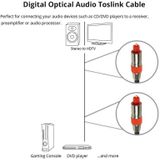 Digitaal Audio Optisch Fiber Toslink Kabel  Kabel Lengte: 5 meter  OD: 6.0mm