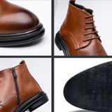 WJZ-G11 Heren Britse puntige lederen schoenen Zakelijke casual laarzen  maat: 45