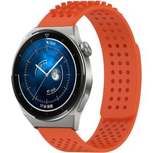 Voor Huawei Watch GT3 Pro 43 mm 20 mm gaten ademende 3D-stippen siliconen horlogeband