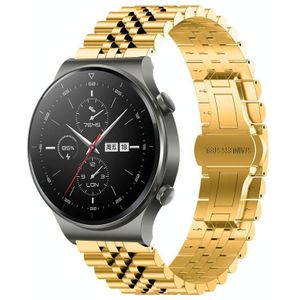 Voor Huawei Watch GT2 Pro / GT 2e Five Bull halfronde roestvrijstalen horlogeband + riemverwijderingsgereedschap