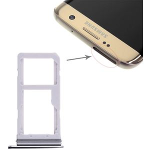 2 SIM-kaarthouder / Micro SD-kaart lade voor Galaxy S7 Edge(Black)