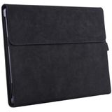 13 inch lederen tablet beschermhoes voor Microsoft Surface Pro X  Color: Black + Power Bag
