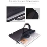 Voor 11 inch / 12 inch Laptops Duiken Stof Laptop Handtas (Zwart)