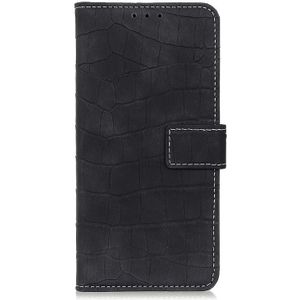 Voor Samsung Galaxy S20 FE 5G / S20 Fan Edition / S20 Lite Crocodile Texture Horizontale Flip Lederen case met Holder & Card Slots & Wallet(Zwart)
